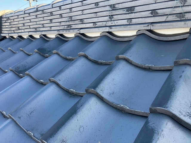 漆喰の状態確認を実施